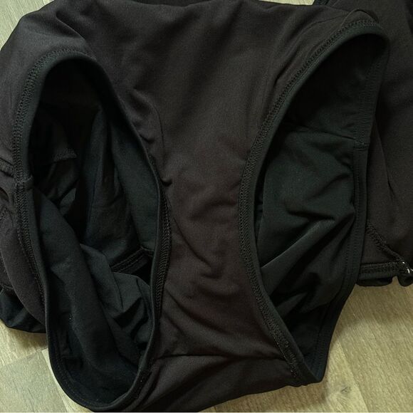 Kate Spade Crescent Bay High Neck Swim Dress Swimsuit Black Small - Picture 11 of 14